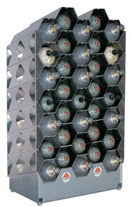 AIR SYSTEMS INTERNATIONAL AK40-30 Cylinder Rack, 30 Cylinder, 22.5 x 64 Inch Size, Aluminium | CD7KTX