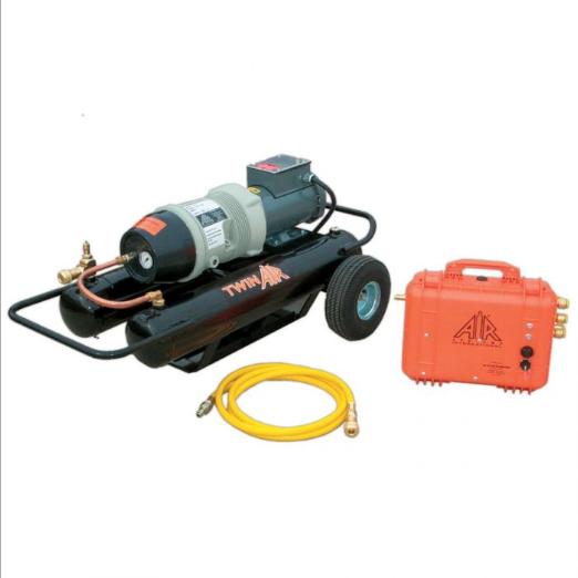 AIR SYSTEMS INTERNATIONAL COMP-3EA Air Compressor, 1/2 Inch x 10 ft. Hose, 3/8 Inch x 10 ft. Hose | CD6JGK