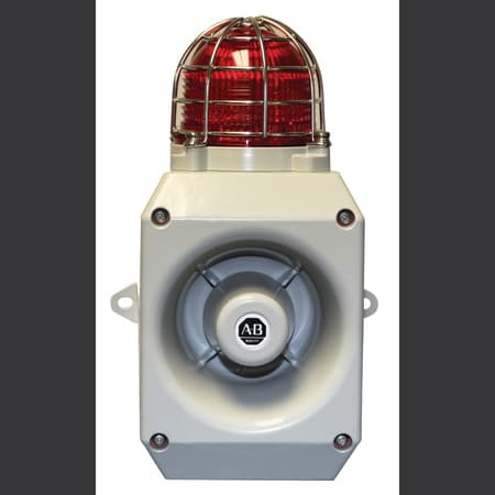 AIR SYSTEMS INTERNATIONAL EXALM-HL Explosion Proof Audible/Red Visual Alarm, 115V AC/ 60 Hz, 230V AC/ 50 Hz or 20-28V DC | CD6JLF