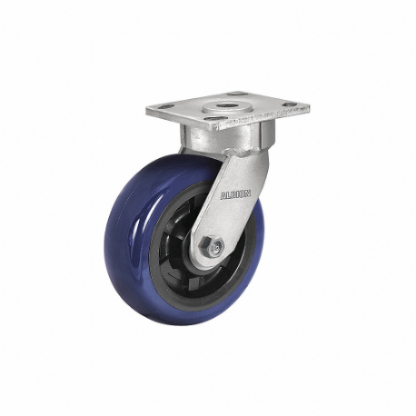 ALBION 18EG04229S Maintenance-Free Plate Caster, 4 Inch Dia, 5 5/8 Inch Height, Swivel Caster | CN8EWG 60FD63