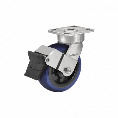 ALBION 18EG04229SFBE Maintenance-Free Plate Caster, 4 Inch Dia, 5 5/8 Inch Height | CN8EWD 60FD61