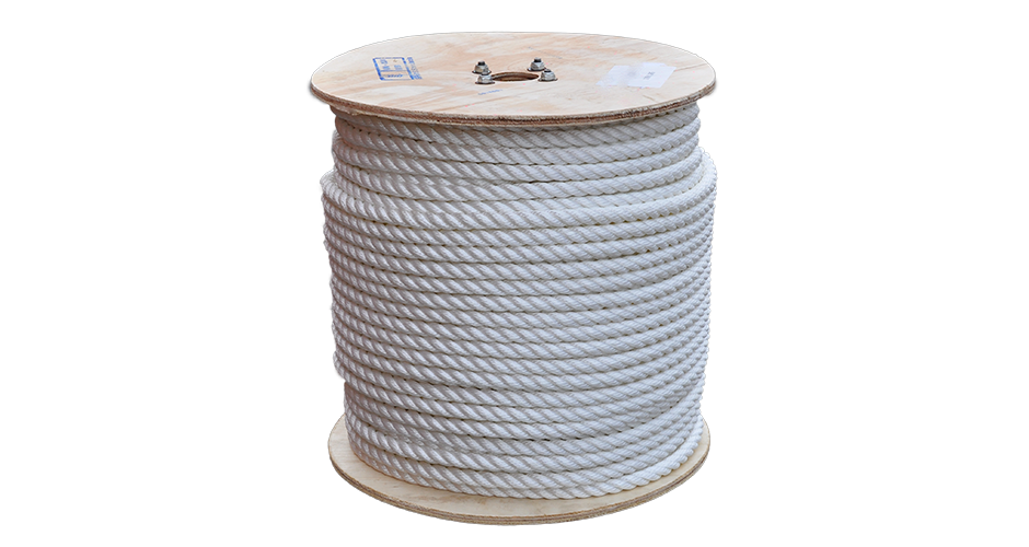 ALL GEAR AG3STN1600 3 Strand Twisted Nylon Rope, 1 Inch Dia., 600 Ft. Length, White | CJ6PZY