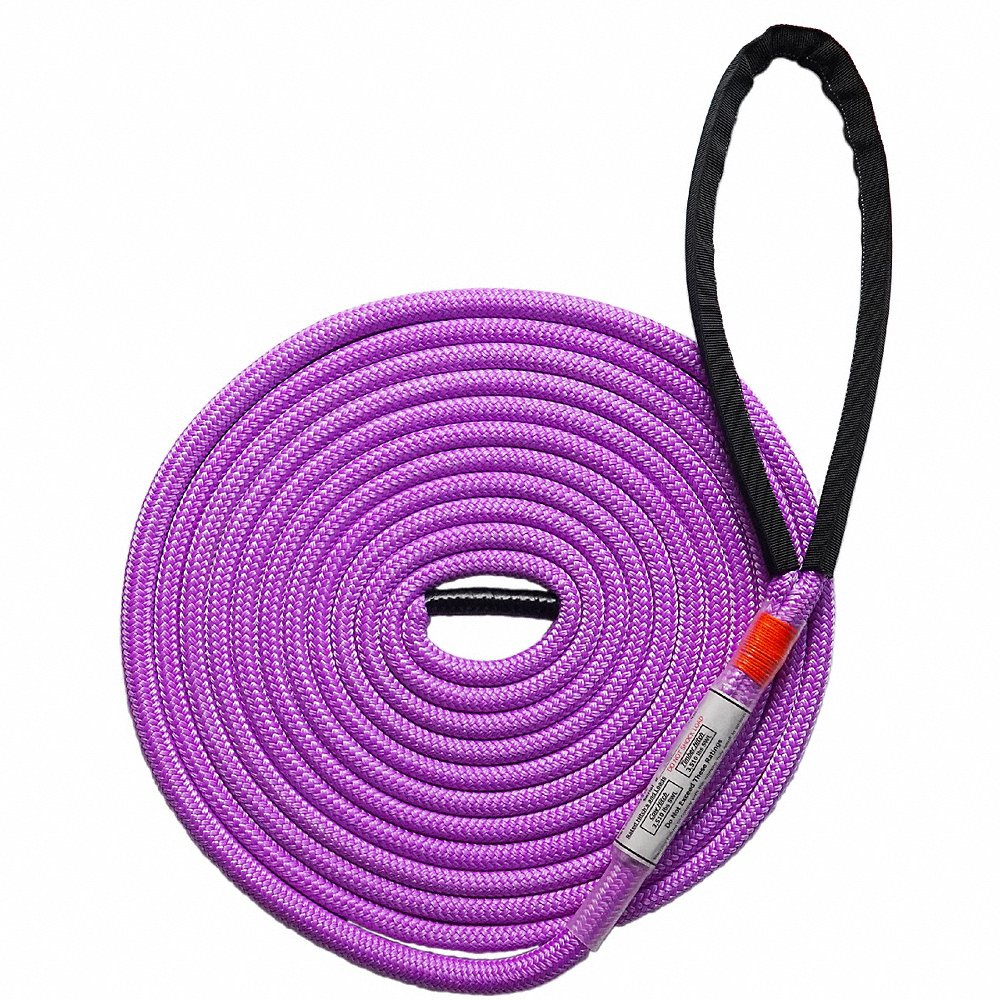 ALL GEAR AGBRCS1220 Crane Sling, Double Braid HMPE Polyester, 1/2 Inch Dia., 20 Ft. Length, Purple | CJ6PQY