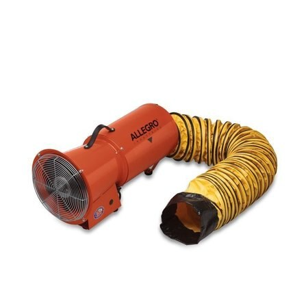 ALLEGRO SAFETY 9514-02A Ducting Canister, 25 Feet, Axial Blower | AG8FNW