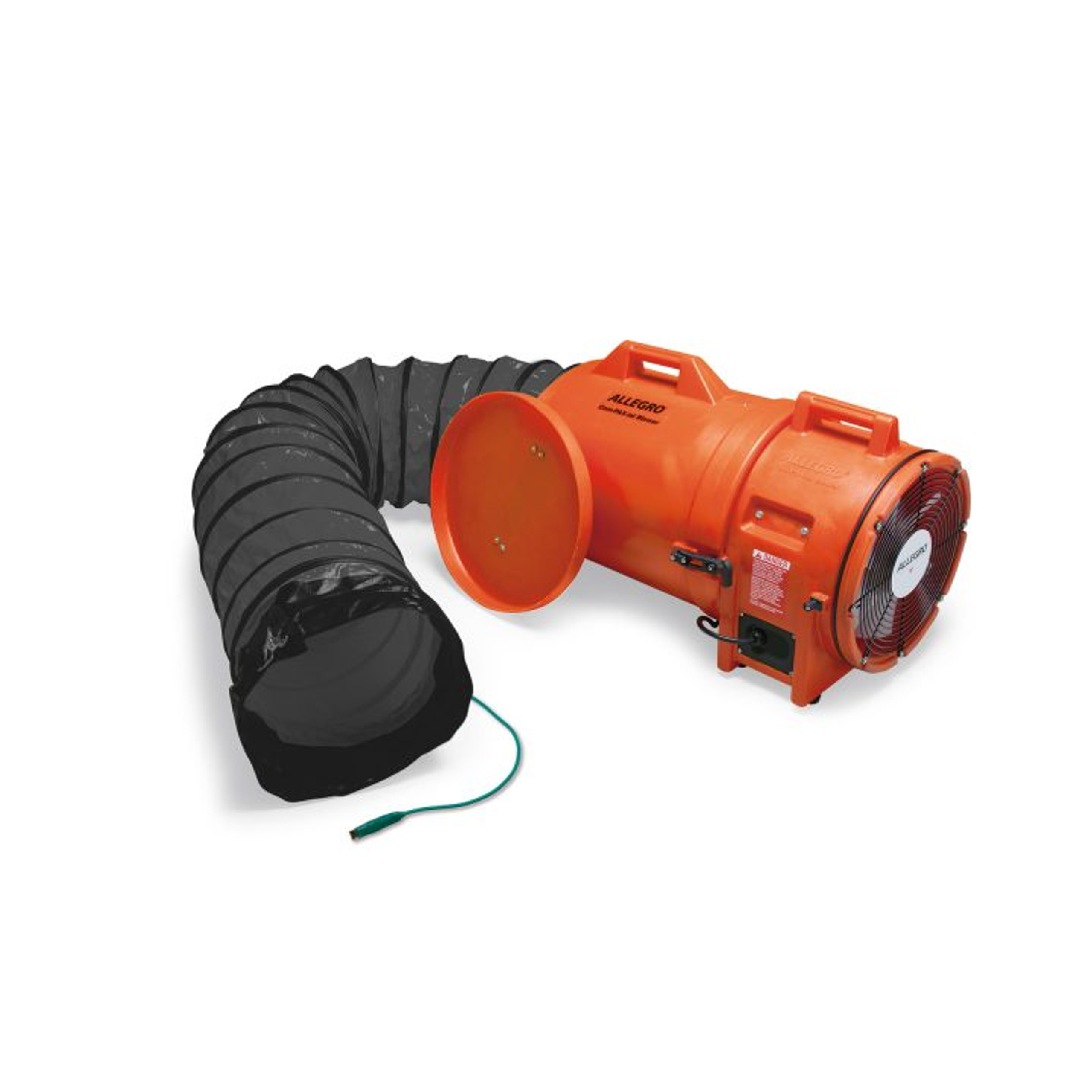 ALLEGRO SAFETY 9548-15 Explosion Proof Plastic Axial Blower, 12 Inch, With Canister and 15 Feet Duct, 115V | AG8FVJ