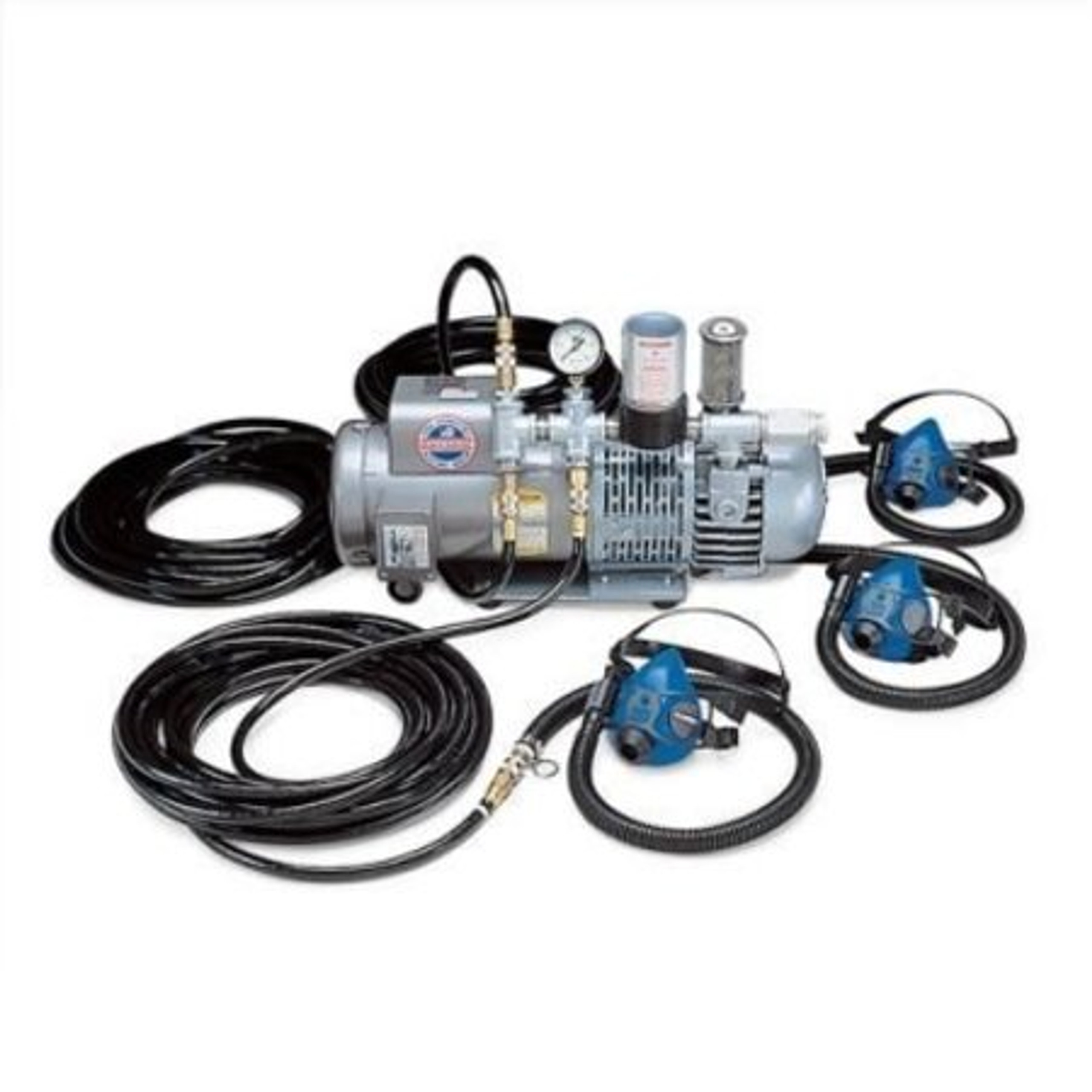 ALLEGRO SAFETY 9875-21 Brass Nipple, 5 Worker Carry Air, With CO Monitor | AG8GGA