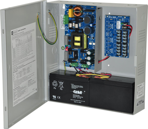 ALTRONIX eFlow104N8DV Power Supply Charger, 8 PTC Class 2 Outputs, 24VDC at 10A, Aux Output, 220VAC | CE6EYB