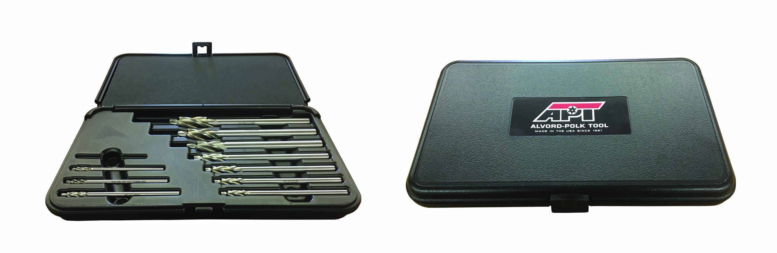 ALVORD POLK 401S10 Capscrew Counterbore Set, 3mm thru 14mm Range, 8 Tools | CJ4UTA