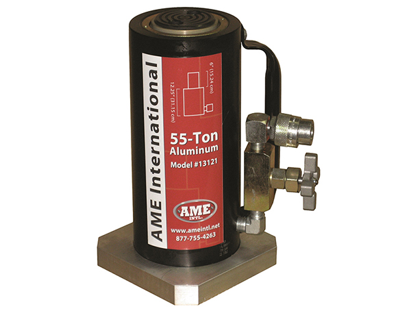 AME INTERNATIONAL 13121 Aluminium Jack, 55 Ton Capacity, 6 Inch Stroke With New Saddle | CE8WKK