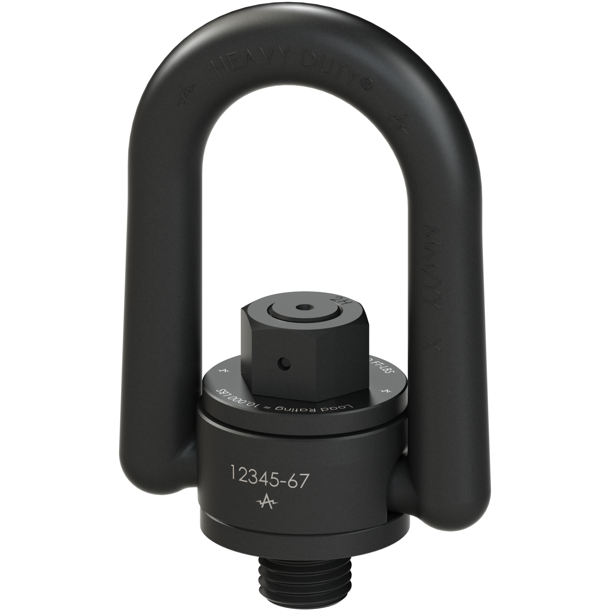 AMERICAN DRILL BUSHING 36665 Hoist Ring, 10000 lbs. Load Capacity, 1-1/2-6 Thread Size, 230 ft. lbs. Torque | CD6KUH