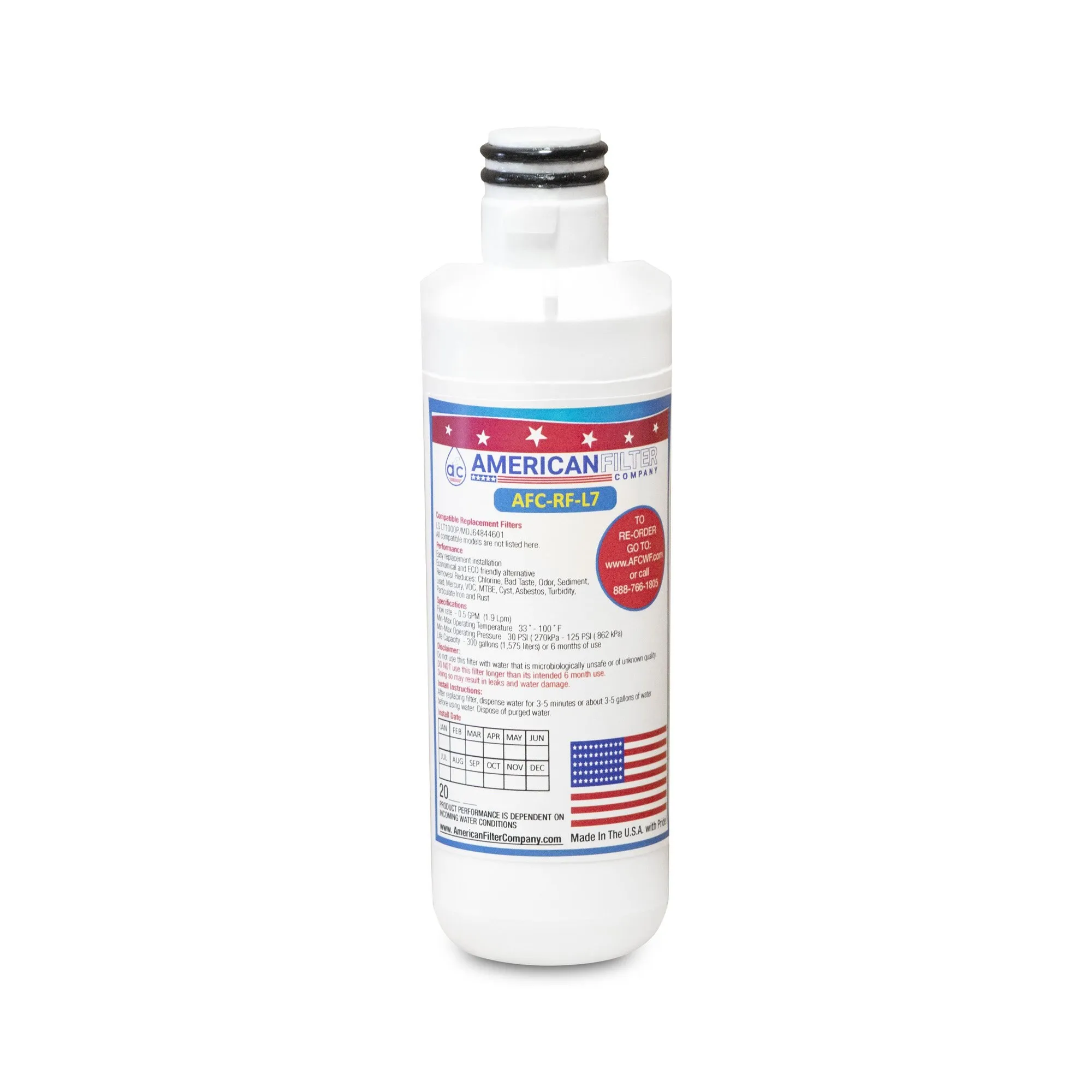 AFC Brand AFC-RF-L7, Compatible to LG Lt1000p Refrigerator Water Filters