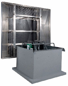 AMERICRAFT MANUFACTURING Belt Drive Hooded Axial Downblast Exhaust Ventilators