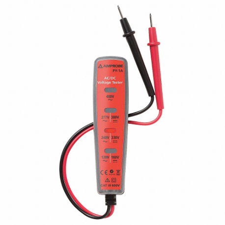 Voltage Tester, Visual, Cat Iii 600V, Volt Testers, Indicator Light