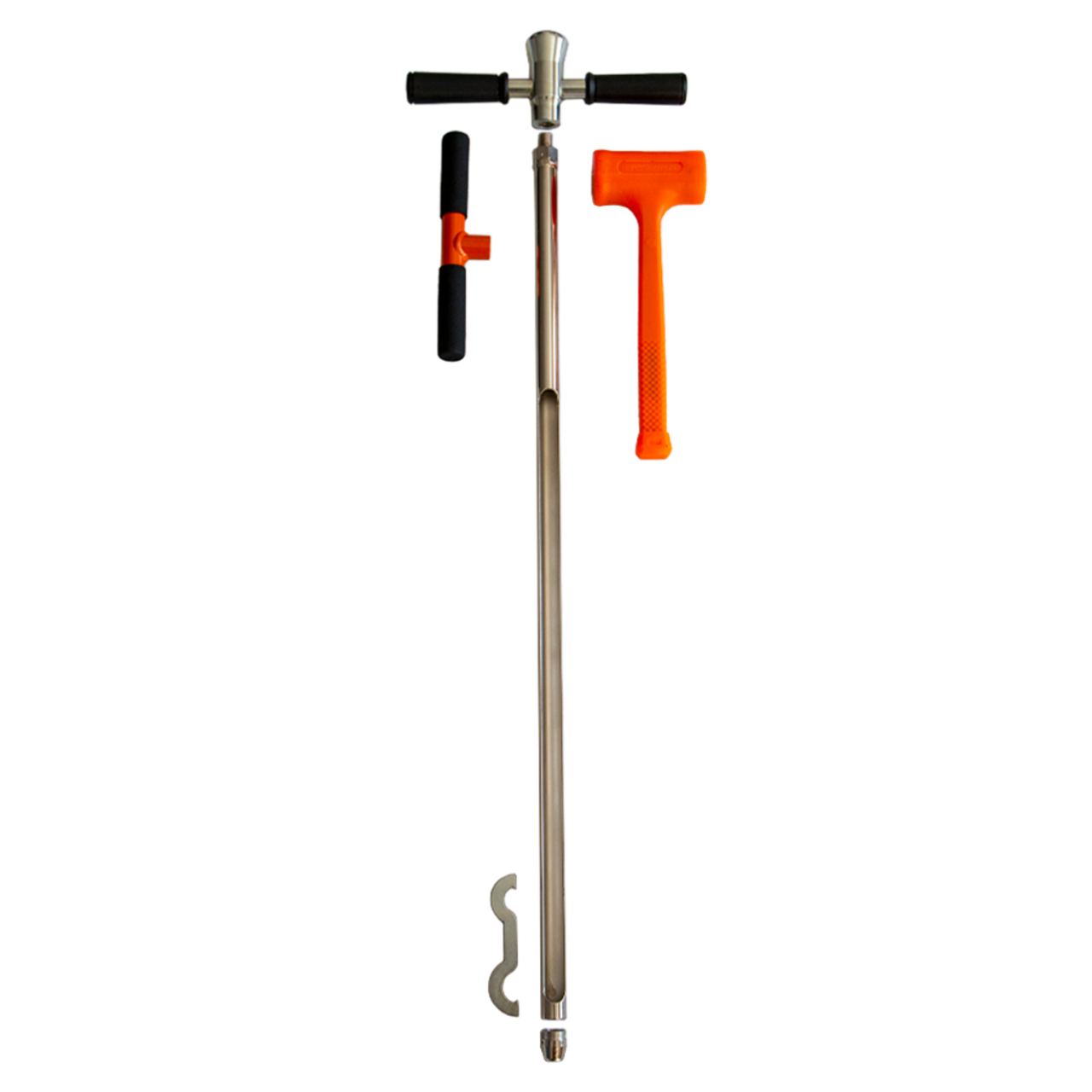 Soil Probe Kit, Hammer Head, Replaceable Tip, 24 Inch Window, 1 x 36 Inch Size