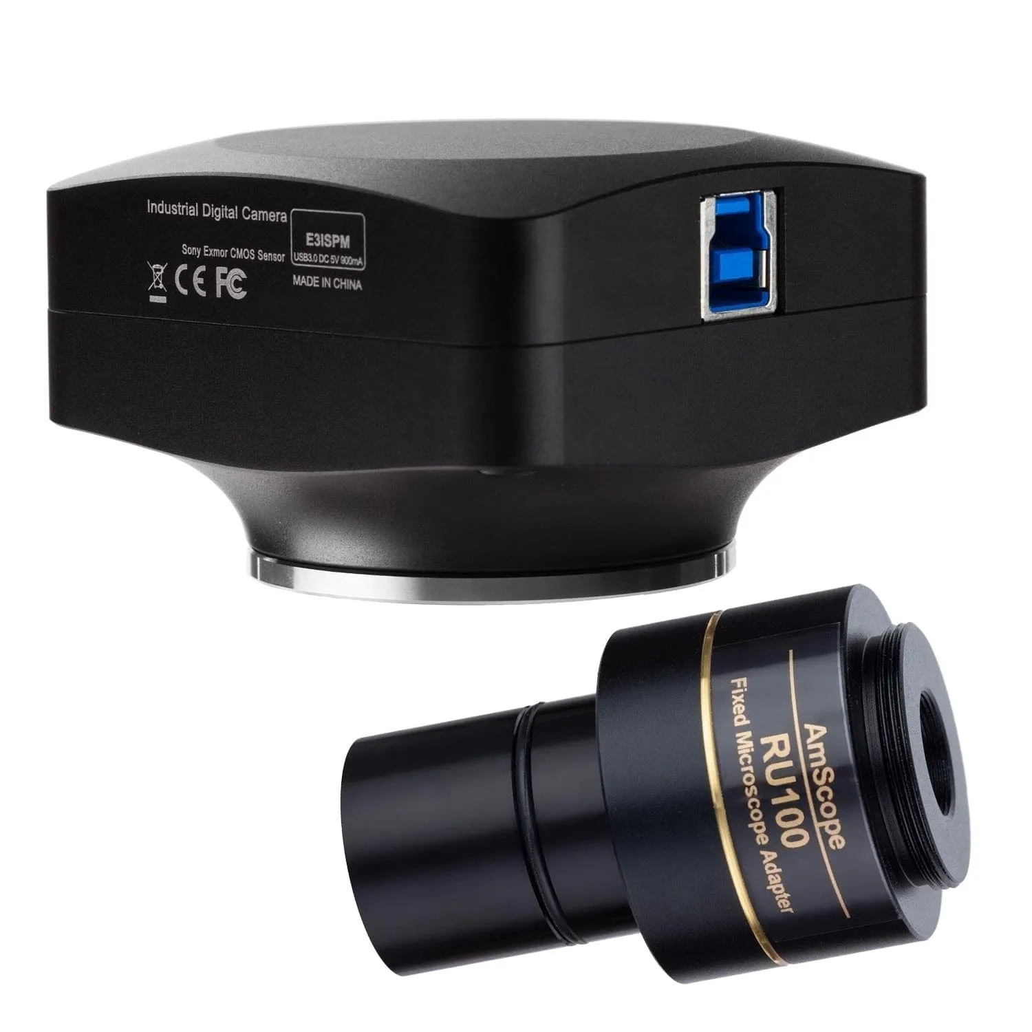 C-mount Microscope Camera with Calibration Slide