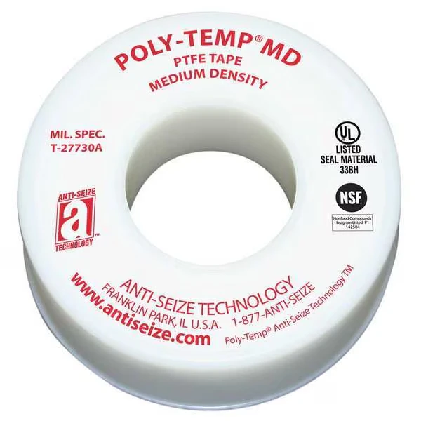 Thread Seal Tape, 1 Inch W, 520 Inch L