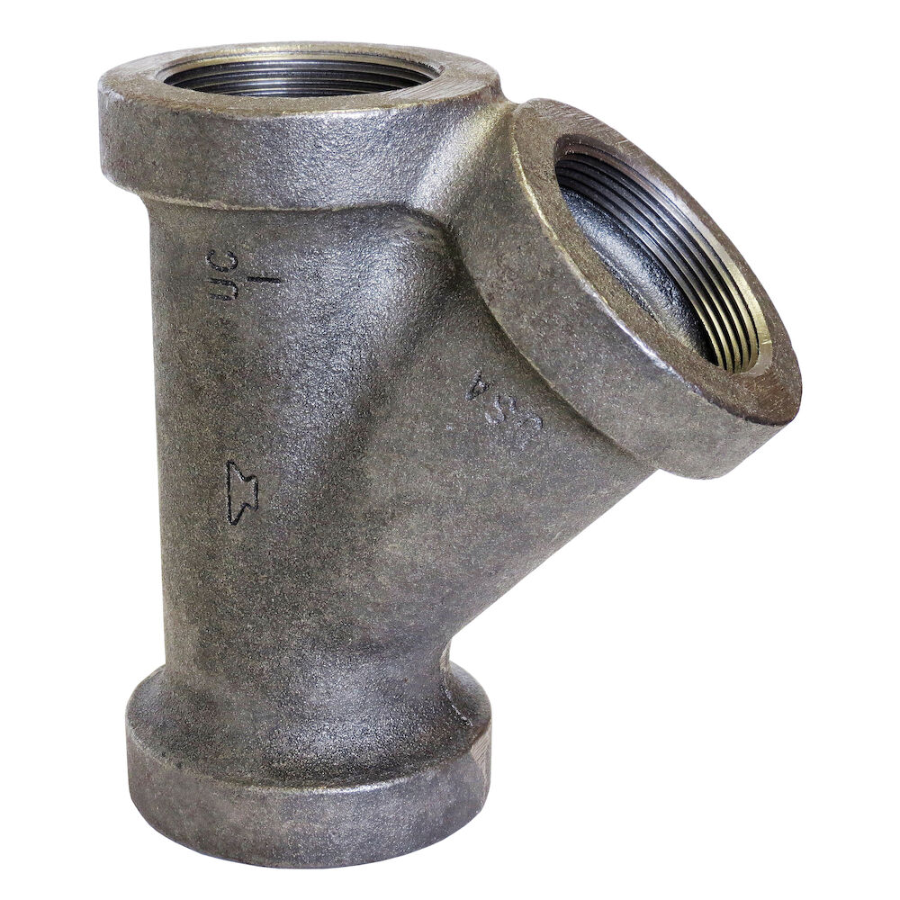 ANVIL 0302944103 Black Cast Iron Drainage, 2 X 2 X 11/2 Inch Size, 45 Wye | BT8PJW