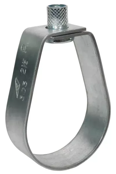 ANVIL 502003338 Loop Hanger, Pre-Galvanized Steel, 1 1/2 Inch Size Pipe, 1/2 Inch Size Threaded Rod | CN8LQB 802PD5