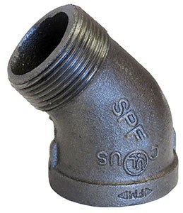 ANVIL FIG 3104 Street Elbow, 45 Deg. Bend, Carbon Steel | CF4FRR