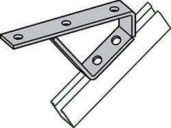 ANVIL FIG AS 2422 Stair Tread Support, 37.5 Deg. Bend | CF4GPZ