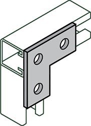 Flat Angle Plate, 1-5/8 Inch Width