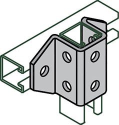 ANVIL FIG AS 733 Six Hole "U" Support, 1-5/8 Inch Width | CF4GXH