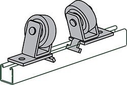 ANVIL FIG AS 815 Double Roller Pipe Support, 1-5/8 Inch Width | CF4GXX