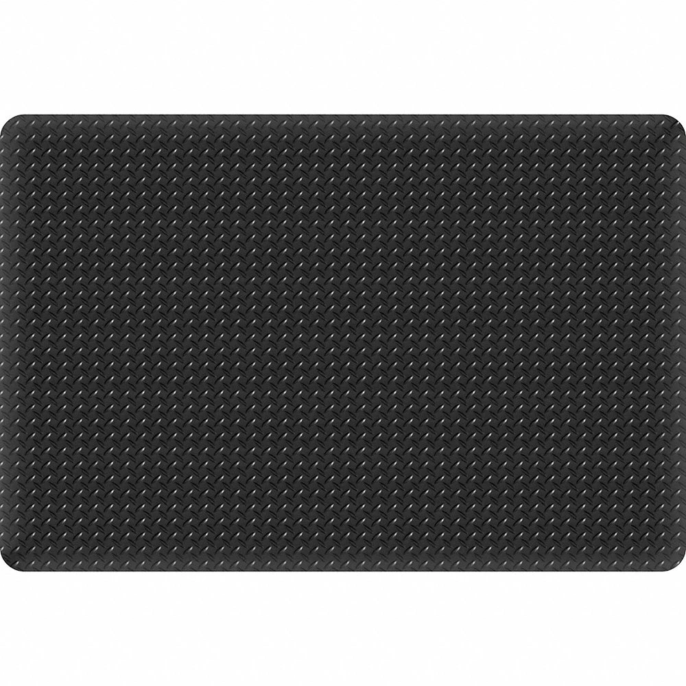 Diamond Star Mat, Black, 2 ft x 3 ft, 15/16 Inch Thick