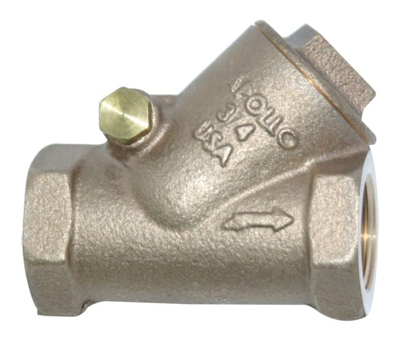 APOLLO VALVES 61YLF104T1 Swing Check Valve, Y Type, Size 3/4 Inch, Bronze | BZ9KMD 163S34LF