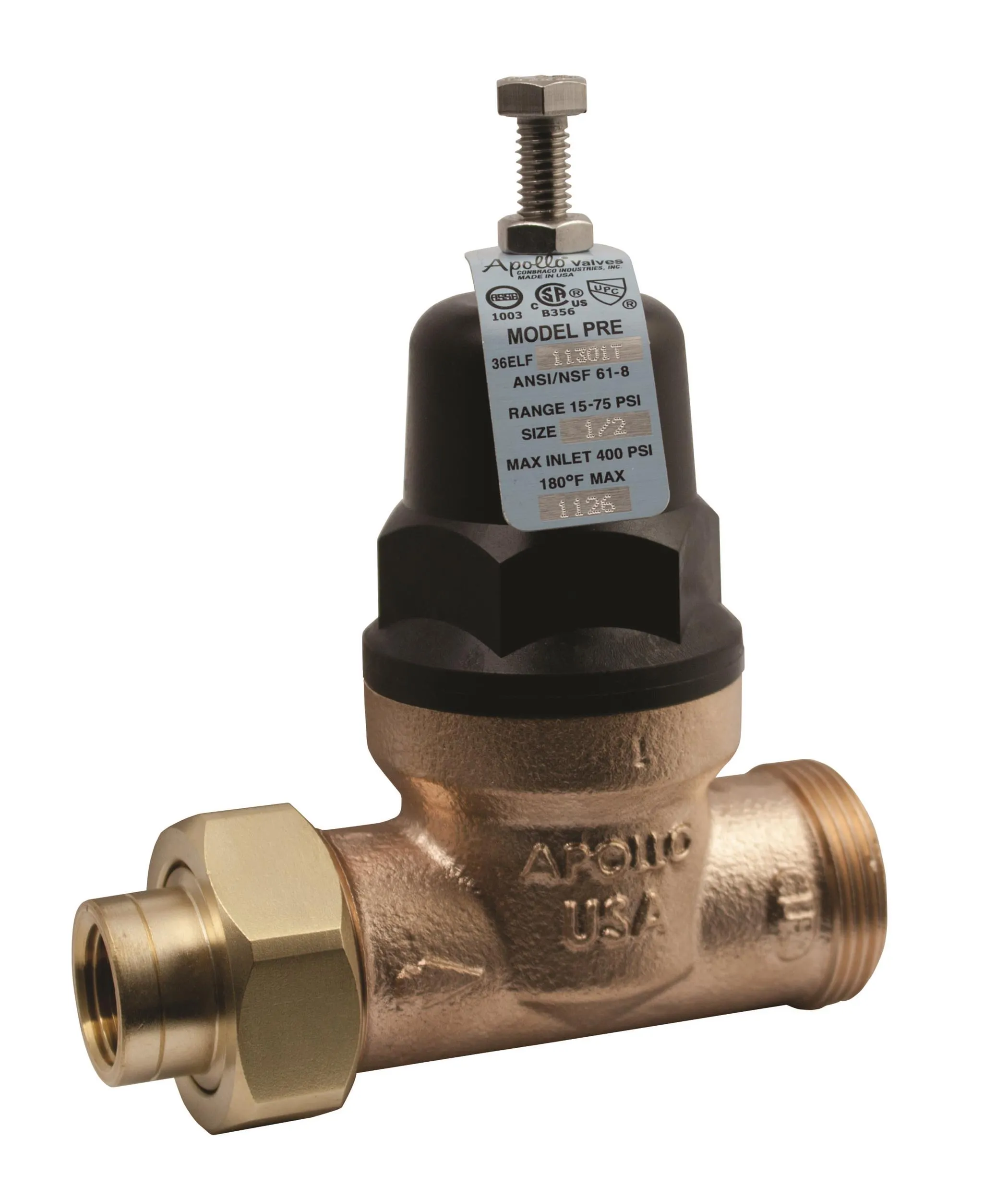 APOLLO VALVES 36ELF11701S Valve, Press Reducing, 1-1/2 Inch Size | BP4JLY PRE112SLF