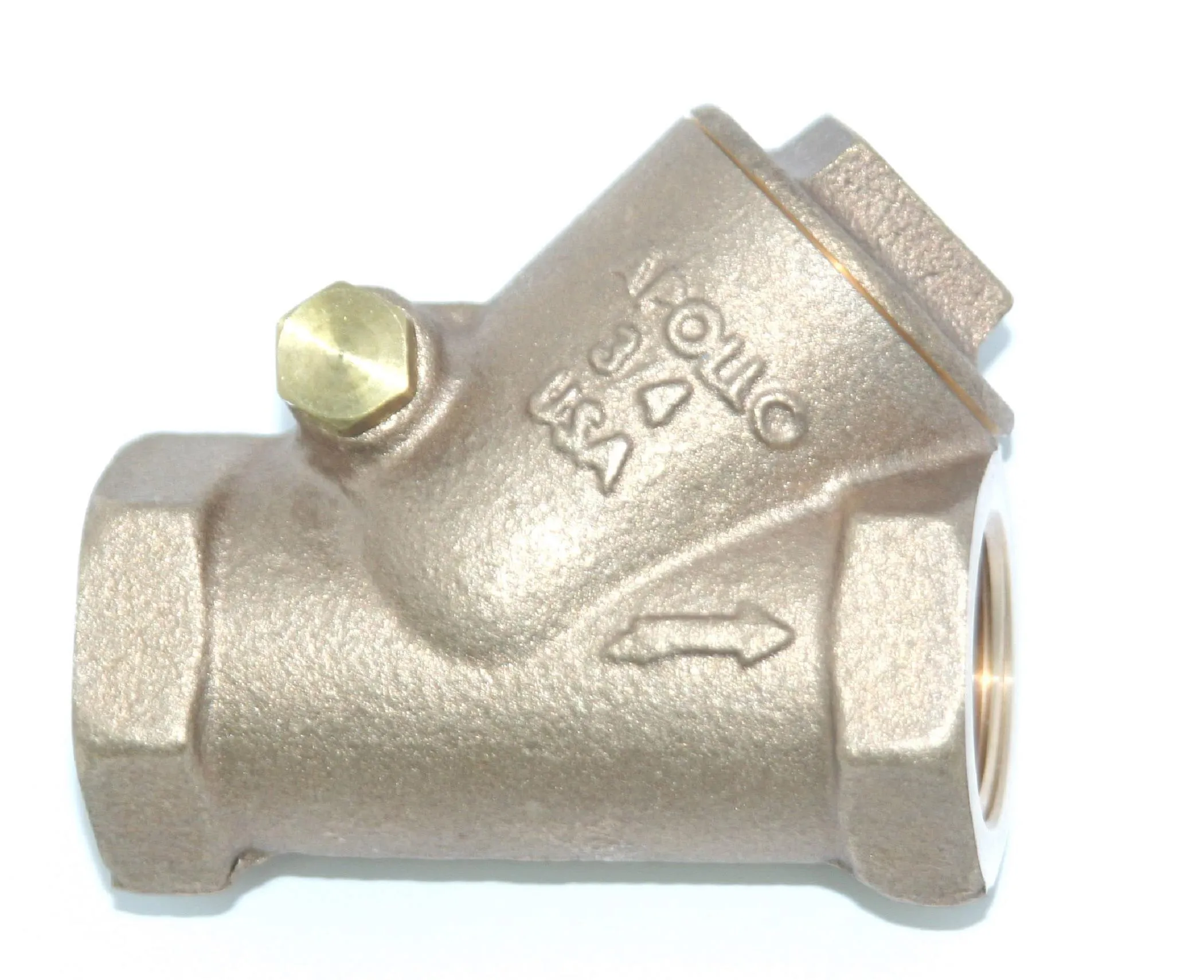 APOLLO VALVES 61Y207T1PR Swing Check Valve, Y, 1-1/2 Inch Size, Bronze | BM6YXM 163T112PR