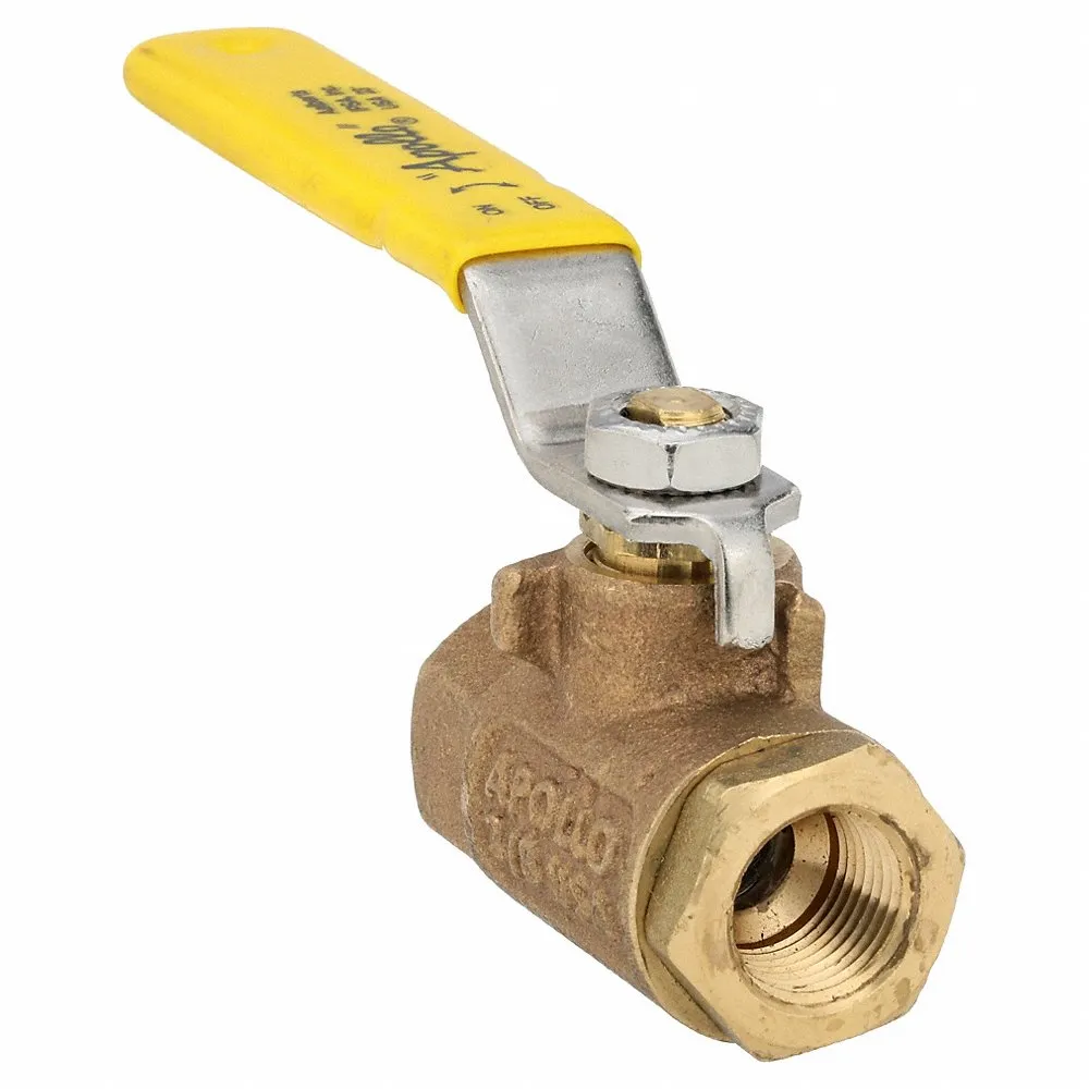APOLLO VALVES 70-102-10 Bronze Ball Valve Inline Fnpt 3/8 In | AA9MYM 1DZJ6