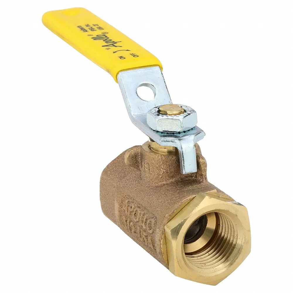 Bronze Ball Valve Inline Fnpt 1/2 In