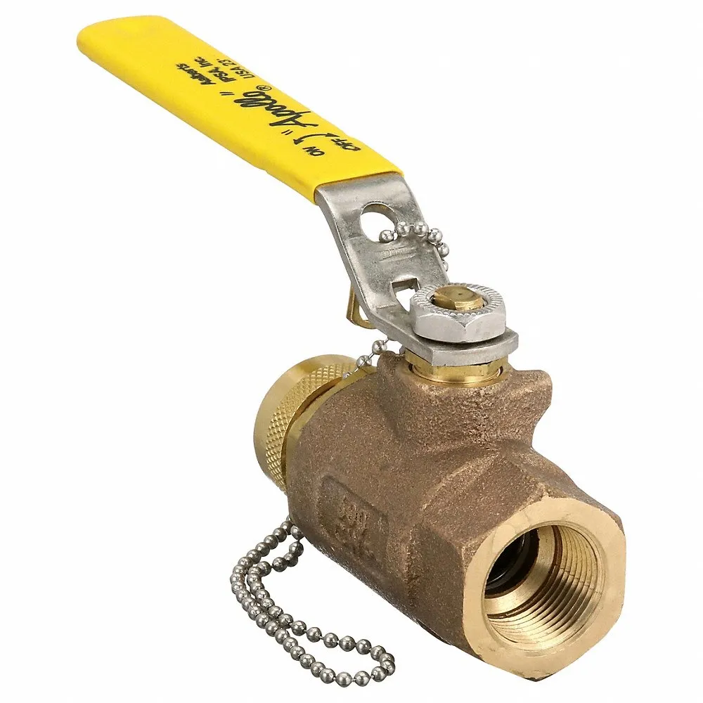 APOLLO VALVES 70-104-HC Bronze Ball Valve, 3/4 In FNPT x Hose Cap | AE4UDE 5MU27