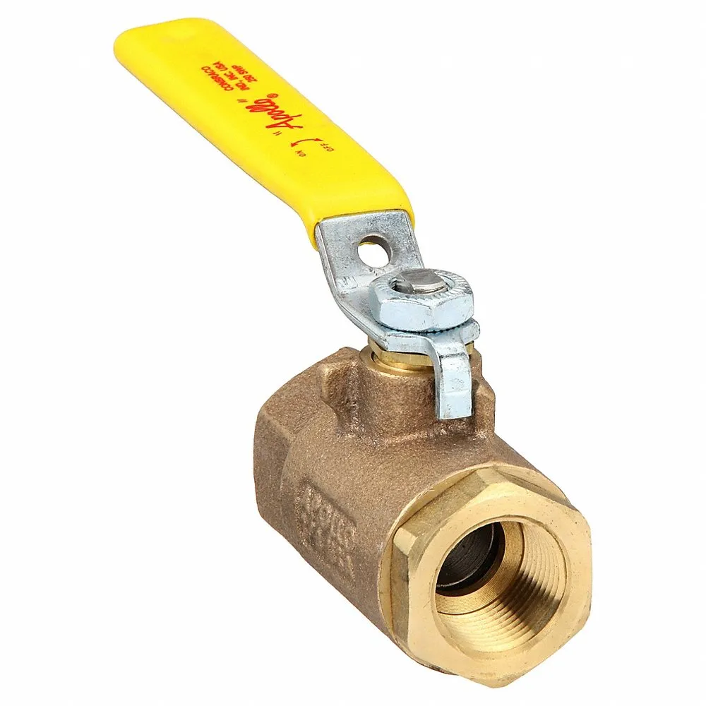 APOLLO VALVES 70-144-64 Steam Ball Valve, FNPT x FNPT, Bronze, 250 psi WSP, Inline | AE4UDH 5MU30