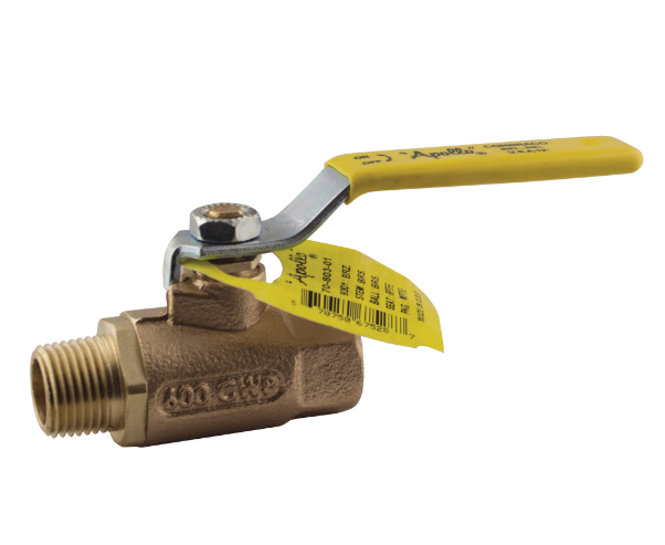 APOLLO VALVES 7080404 Ball Valve, Size 3/4 Inch, Bronze, 2-1/4 Extension | BZ2VRZ