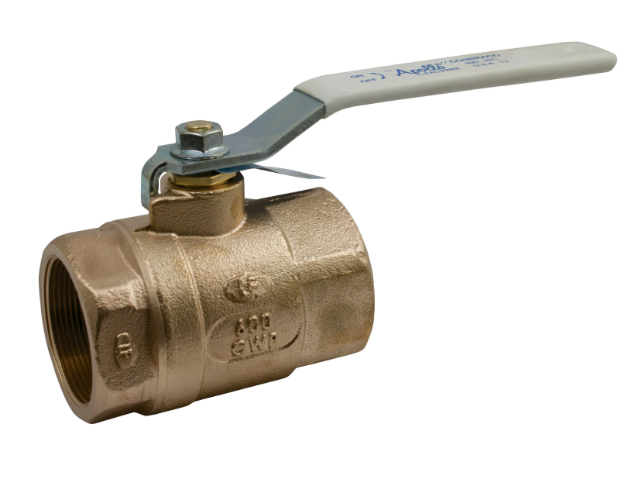 APOLLO VALVES 70LF10610 Ball Valve, 1-1/4 Inch NPT, Bronze, Standard Port, Stainless Steel, Latch Lever | CC6ECZ