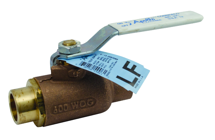 APOLLO VALVES 70LF20892 Ball Valve, Size 2 Inch, Solder, Bronze, Bal Stp | CA2HZP