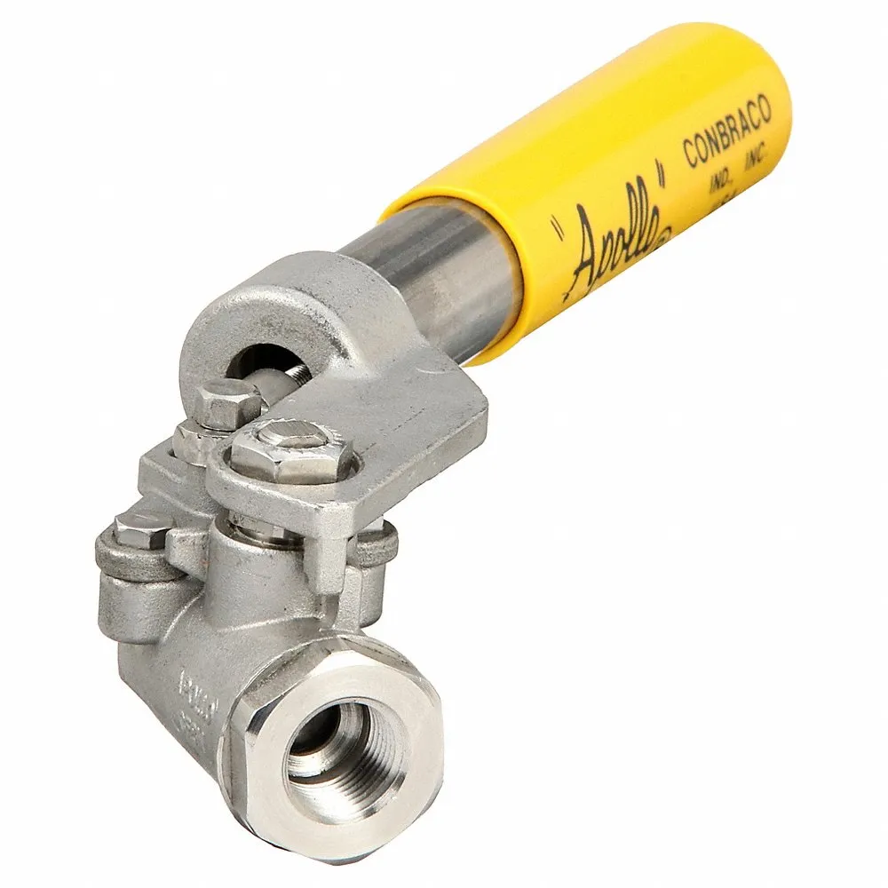 Ball Valve, 3/8 in Pipe, Std, 2,000 psi CWP, -50 to 500 Deg. F, Spring Return Handle, Female NPT