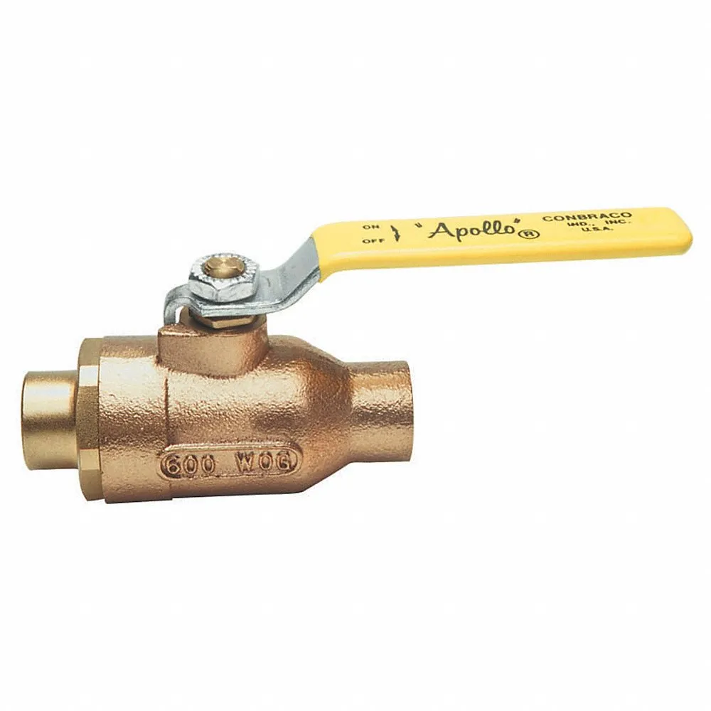 APOLLO VALVES 77-204-01 Bronze Ball Valve Inline Solder 3/4 In | AB9NPV 2EEK8