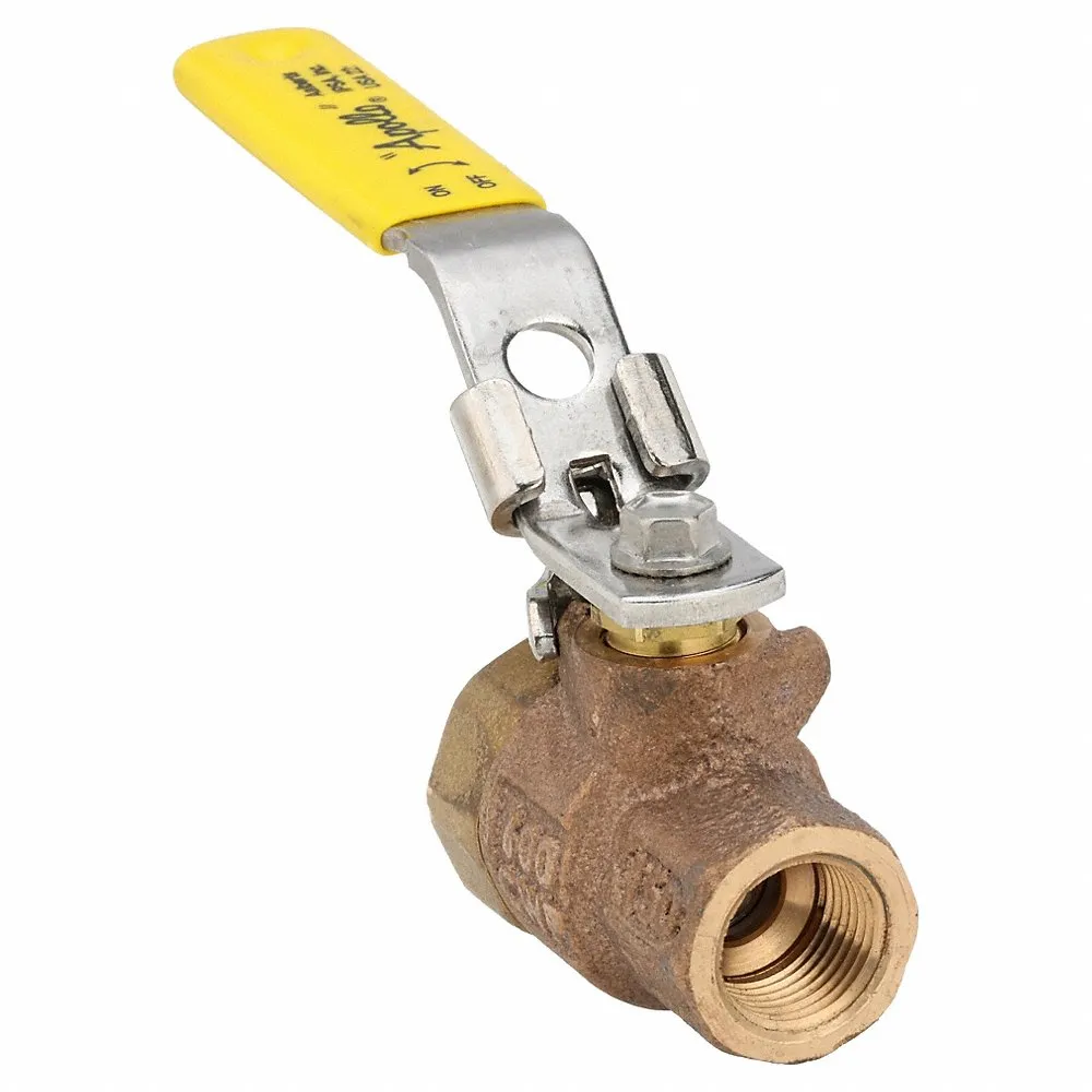 APOLLO VALVES 77C10227A Ball Valve, Size 3/8 Inch NPT, Bronze, Full Port, Latch Lever | CA4PJZ