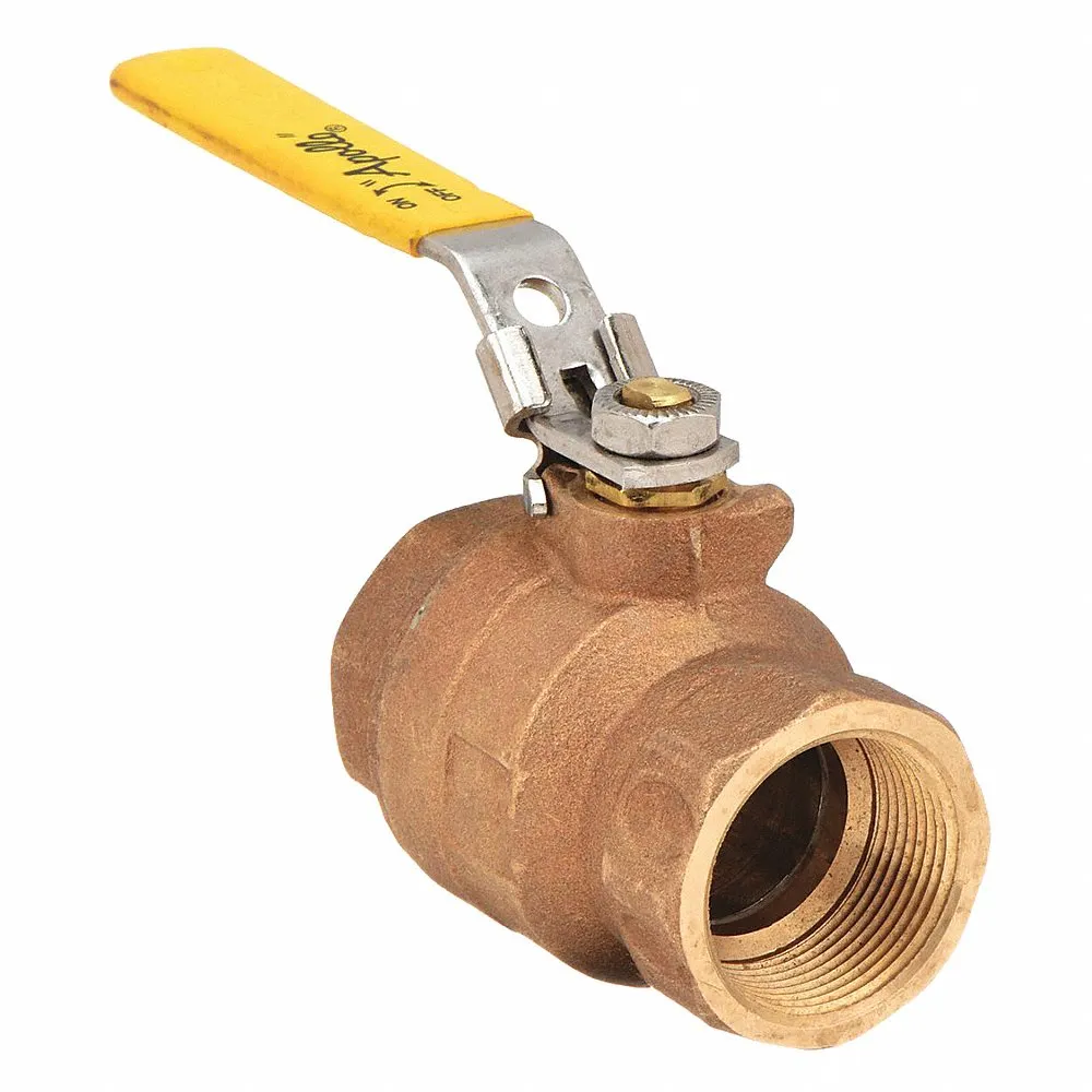 APOLLO VALVES 77C10627A Ball Valve, Size 1-1/4 Inch NPT, Bronze, Full Port, Latch Lever | CA4PLK