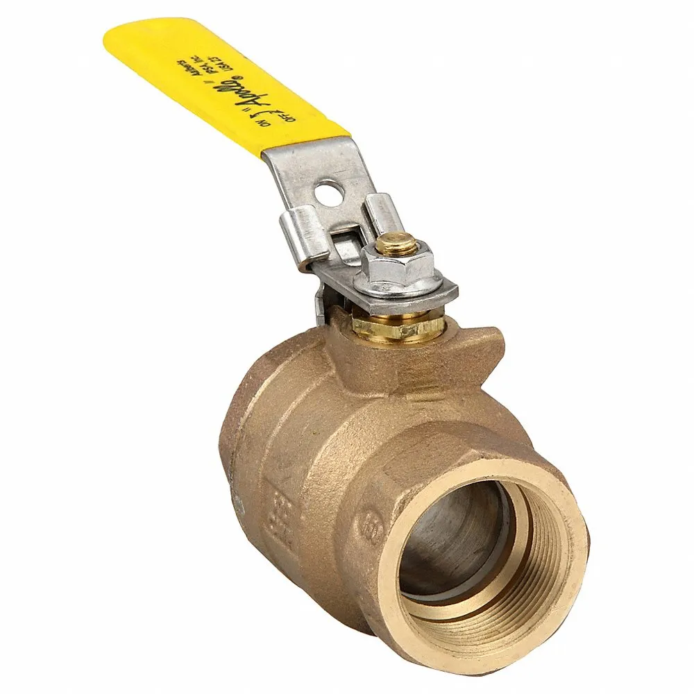 APOLLO VALVES 77C10727A Ball Valve, 1-1/2 Inch NPT, Bronze, Full Port, Latch Lever | CB7ZHB