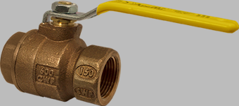 APOLLO VALVES 77C14550A Ball Valve, Size 1 Inch NPT, Bronze, Full Port, Locking 2-1/4 Inch | BY9KXE