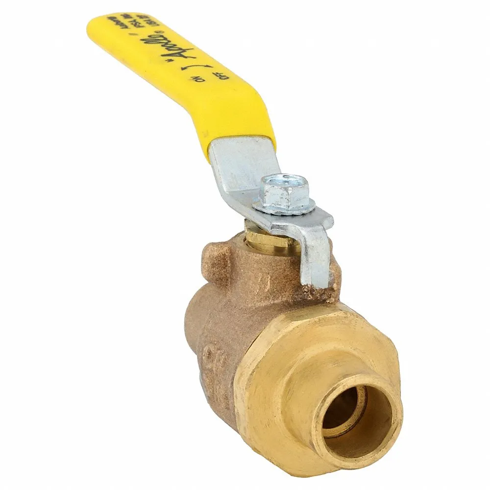 APOLLO VALVES 77C20201A Ball Valve, Size 3/8 Inch Solder, Bronze, Full Port | BY9KYH