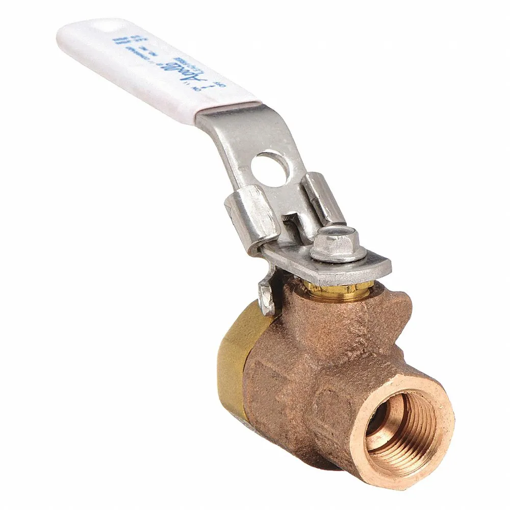APOLLO VALVES 77CLF10427A Ball Valve, 3/4 Inch NPT, Bronze, Full Port, Latch Lever | CA9RUL