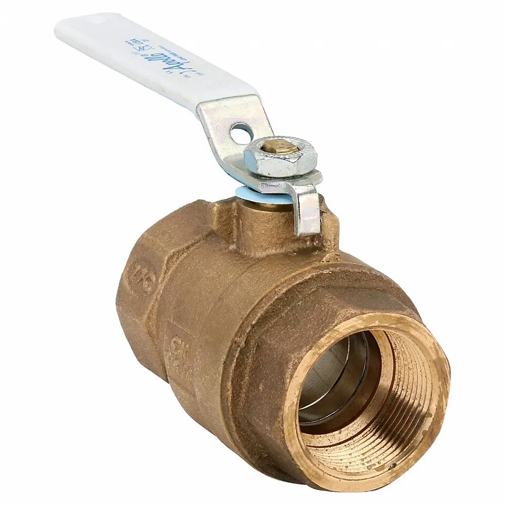 APOLLO VALVES 77CLF10601A Ball Valve, 1-1/4 Inch NPT, Bronze, Full Port | CC6NJV