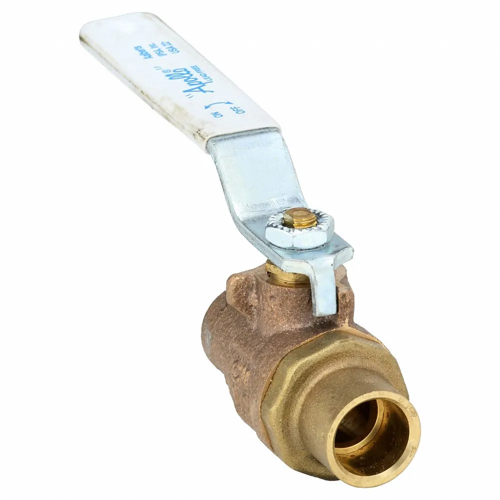 APOLLO VALVES 77CLF20301A Ball Valve, Size 1/2 Inch, Solder, Bronze, Full Port | BZ8DHM