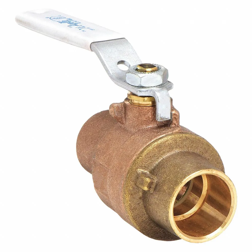 APOLLO VALVES 77CLF20701A Ball Valve, 1-1/2 Inch Size, Solder, Bronze, Full Port | CC7CZR