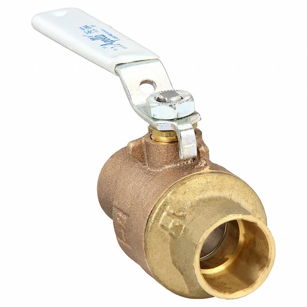 APOLLO VALVES 77CLF24501A Ball Valve, 1 Inch Size, Solder, Bronze, Full Port, Stainless Steel | CC7DBD